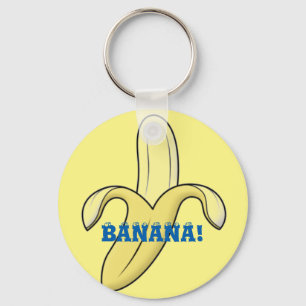Banana Keyring. Key Ring