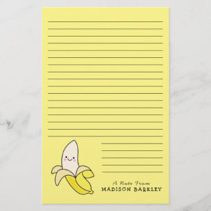 Banana Kid's Cute Kawaii Stationery
