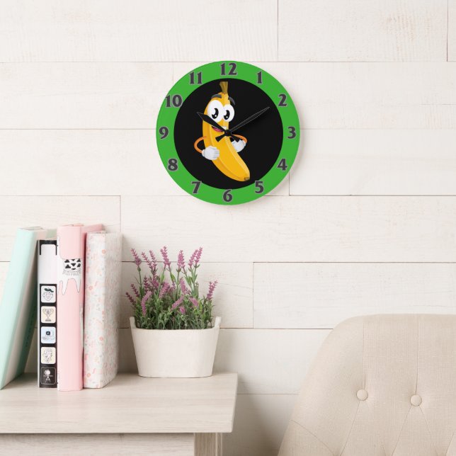 Banana Large Clock (Reading Room)