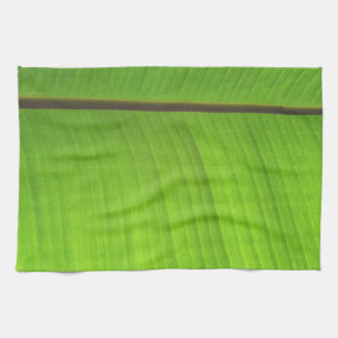 Banana Leaf Close-Up Tea Towel