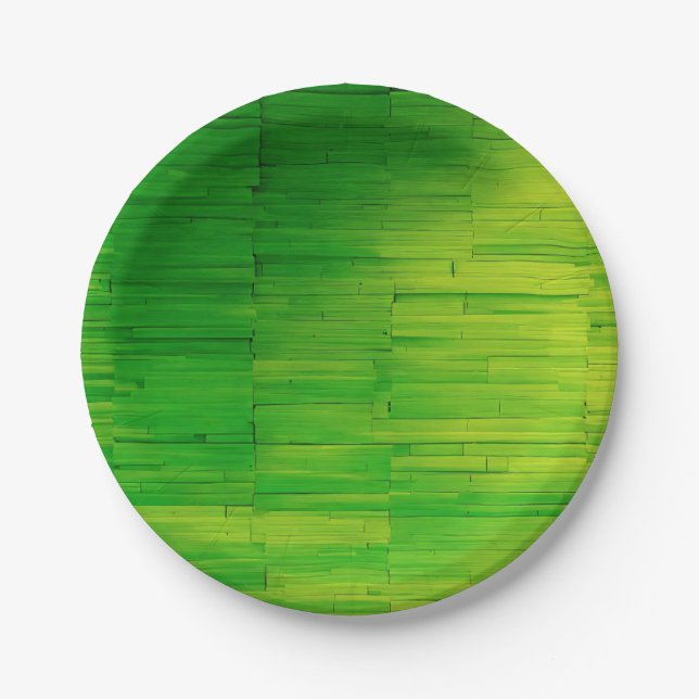 banana leaf design paper plate (Front)