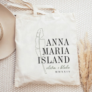 Banana Leaf Destination Wedding Welcome Tote Bag