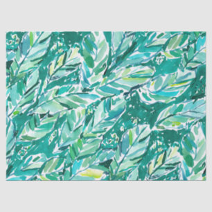 BANANA LEAF JUNGLE Green Tropical Tissue Paper