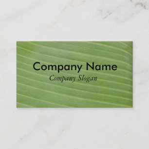 Banana leaf texture business card