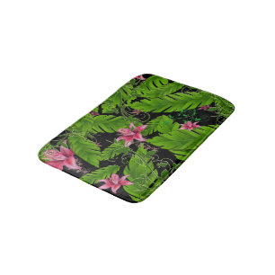 Banana Leaf Tropical Home Decor Bath Mat