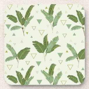 Banana Leaf With Triangles Coaster