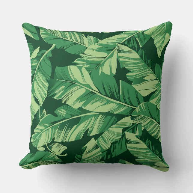 Banana Leaves 2 Cushion (Front)