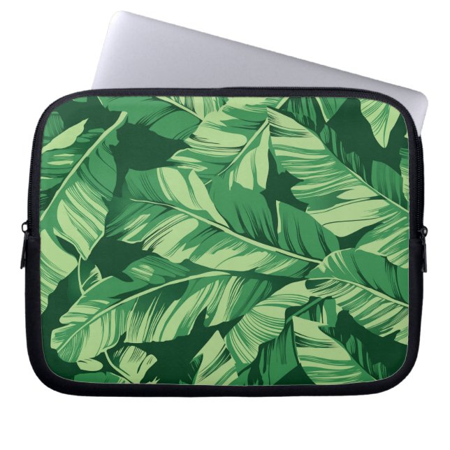 Banana Leaves 2 Laptop Sleeve (Front)