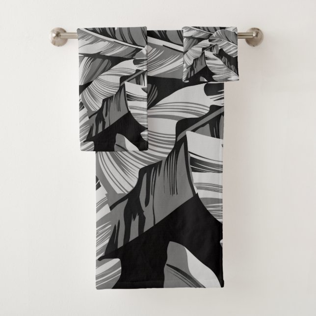 Banana Leaves 3 Bath Towel Set (Insitu)