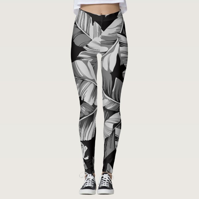 Banana Leaves 3 Leggings (Front)