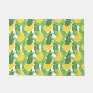Banana Leaves And Fruit Pattern Doormat