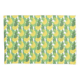 Banana Leaves And Fruit Pattern Pillowcase