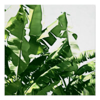 Banana Leaves Green Monochromatic Painting