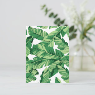 Banana leaves holiday postcard