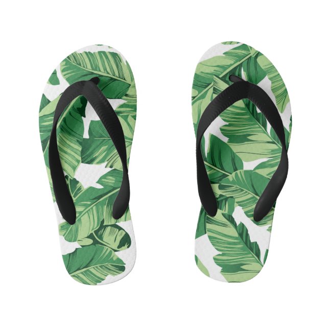 Banana leaves kid's jandals (Footbed)