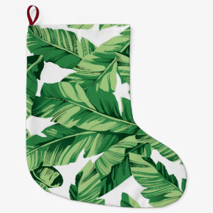 Banana leaves large christmas stocking