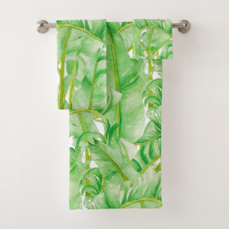 Banana Leaves on a Towel Set