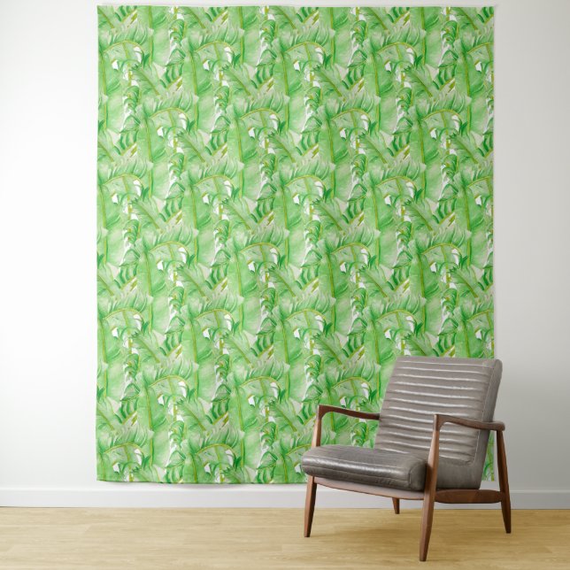 Banana Leaves on Tapestry (In Situ)
