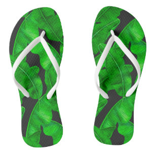 Banana leaves pattern jandals