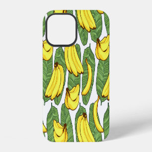 Banana Leaves: Tropical Fruit Pattern iPhone 12 Case