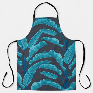 Banana Leaves: Vintage Tropical Pattern. Apron