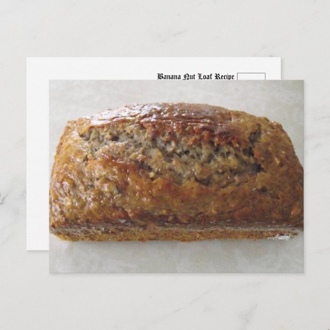 Banana Loaf Recipe Postcard (Front/Back)