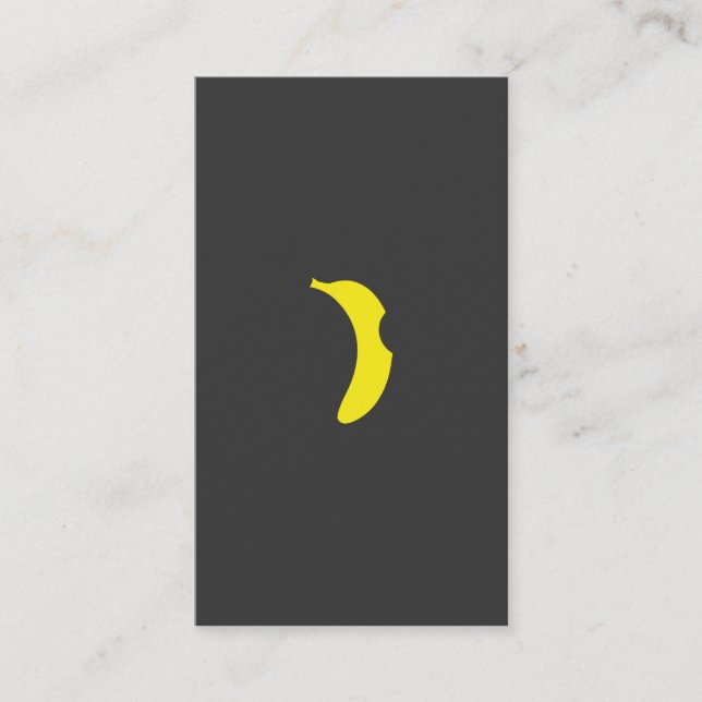 banana logo business card (Front)