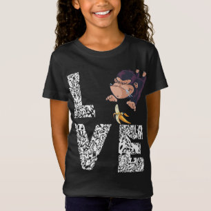 Banana Lover Funny Monkey Tropical Summer Fruit Lo T-Shirt