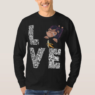 Banana Lover Funny Monkey Tropical Summer Fruit Lo T-Shirt