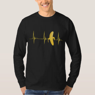 Banana Lover Heartbeat EKG Pulse Fruitarian Summer T-Shirt