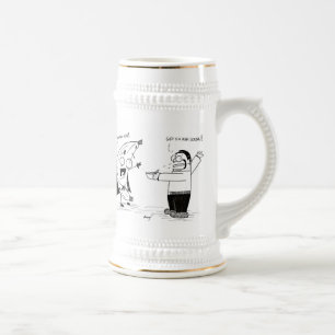 Banana Man Funny Cartoon Stein