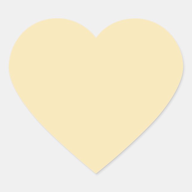 Banana Mania (solid colour)  Heart Sticker (Front)