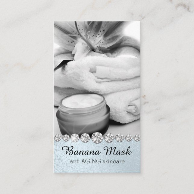 Banana Mask Skincare Cream Homemade Anti AGING Business Card (Front)