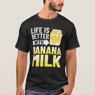 Banana Milk Milkshake Korean Flavoued Chocolate T-Shirt