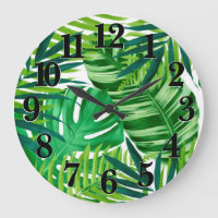 Banana Monstera Palm Green Tropical Leaves