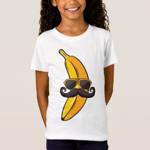 Banana Moustache Sunglasses Face Funny Fruit Cool T-Shirt