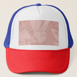 Banana, palm leaves: shiny copper. trucker hat