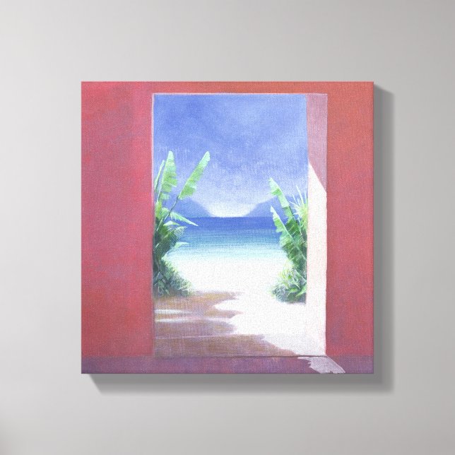 Banana Palms 2005 Canvas Print (Front)