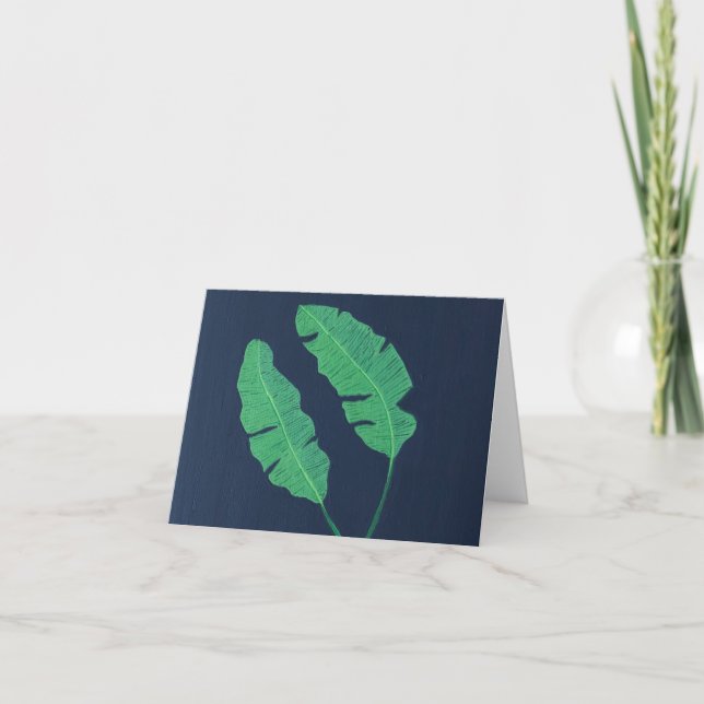 Banana Palms Thank You Card (Front)