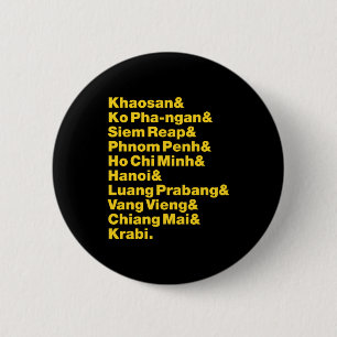 Banana Pancake Trail / Circuit 6 Cm Round Badge