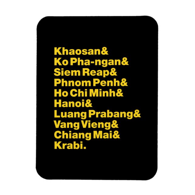 Banana Pancake Trail / Circuit Magnet (Vertical)