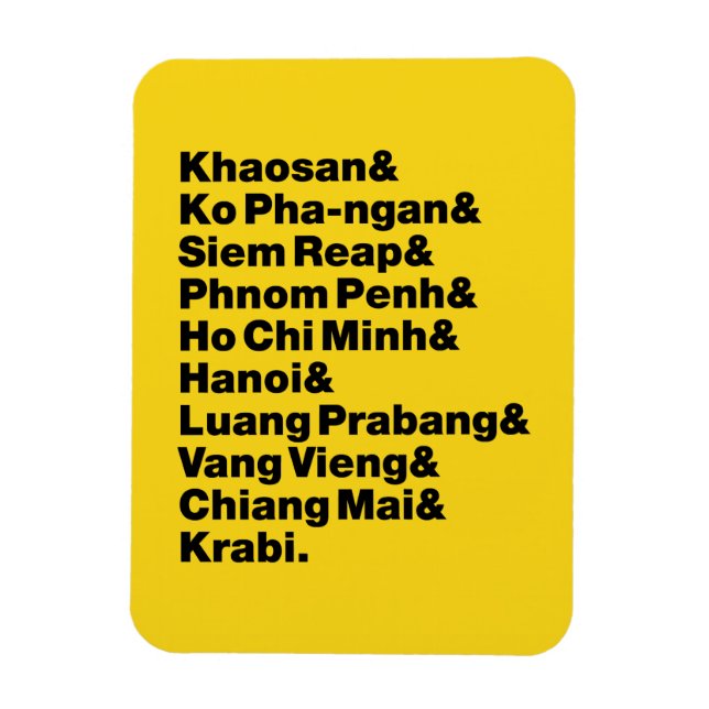 Banana Pancake Trail / Circuit Magnet (Vertical)