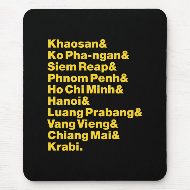 Banana Pancake Trail / Circuit Mouse Pad (Front)
