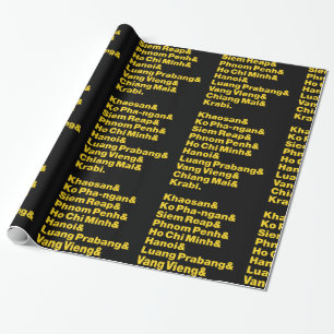 Banana Pancake Trail / Circuit Wrapping Paper