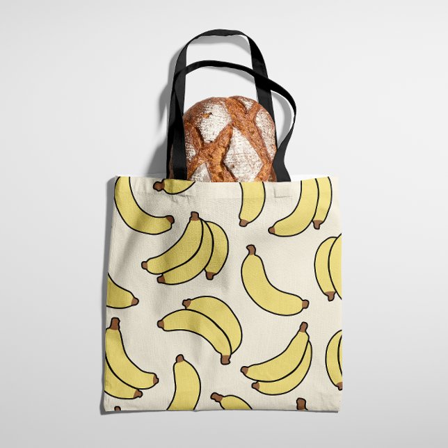 Banana Parade Butter Yellow Tote Bag (Creator Uploaded)