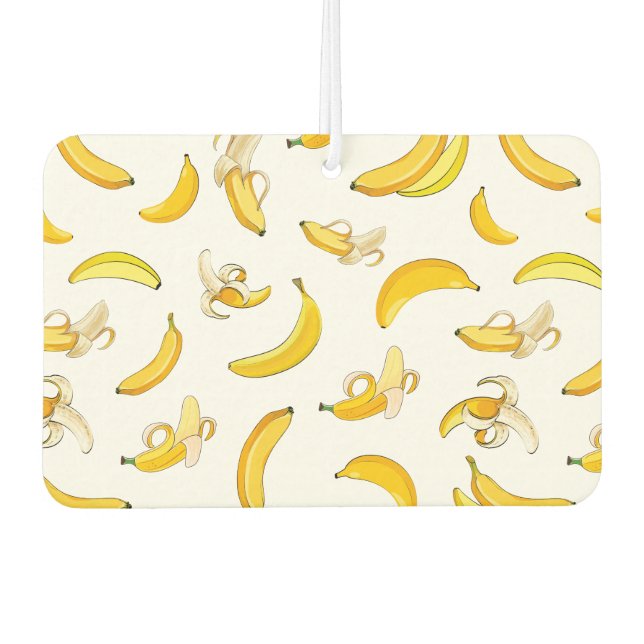 Banana Pattern 4 Car Air Freshener (Front)