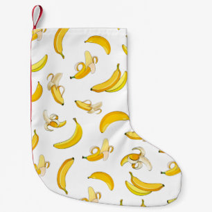 Banana Pattern 4 Small Christmas Stocking