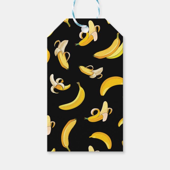 Banana Pattern 5 Gift Tags (Front)