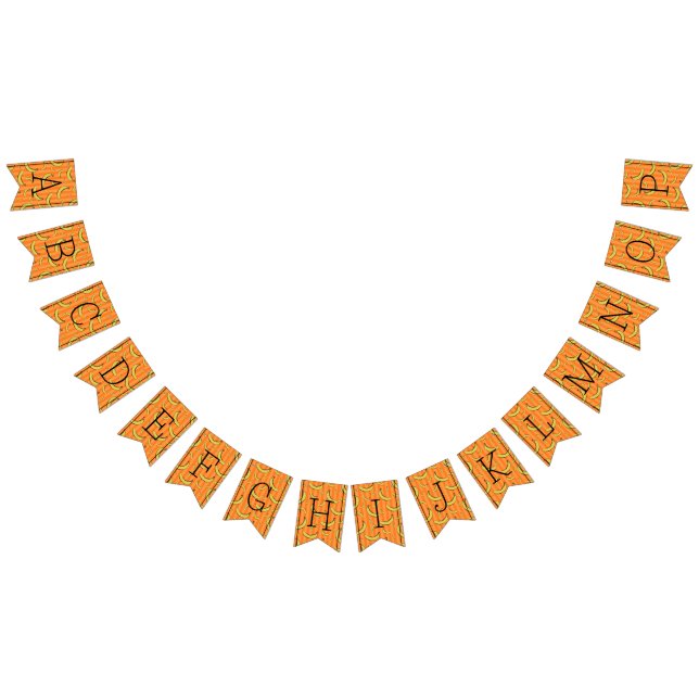 Banana Pattern bunting banner (All)