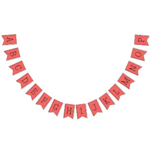 Banana Pattern bunting banner